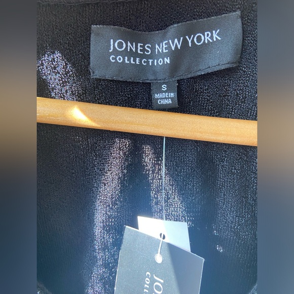 Jones New York black jacquard sleeveless sweater NWT - Picture 5 of 6